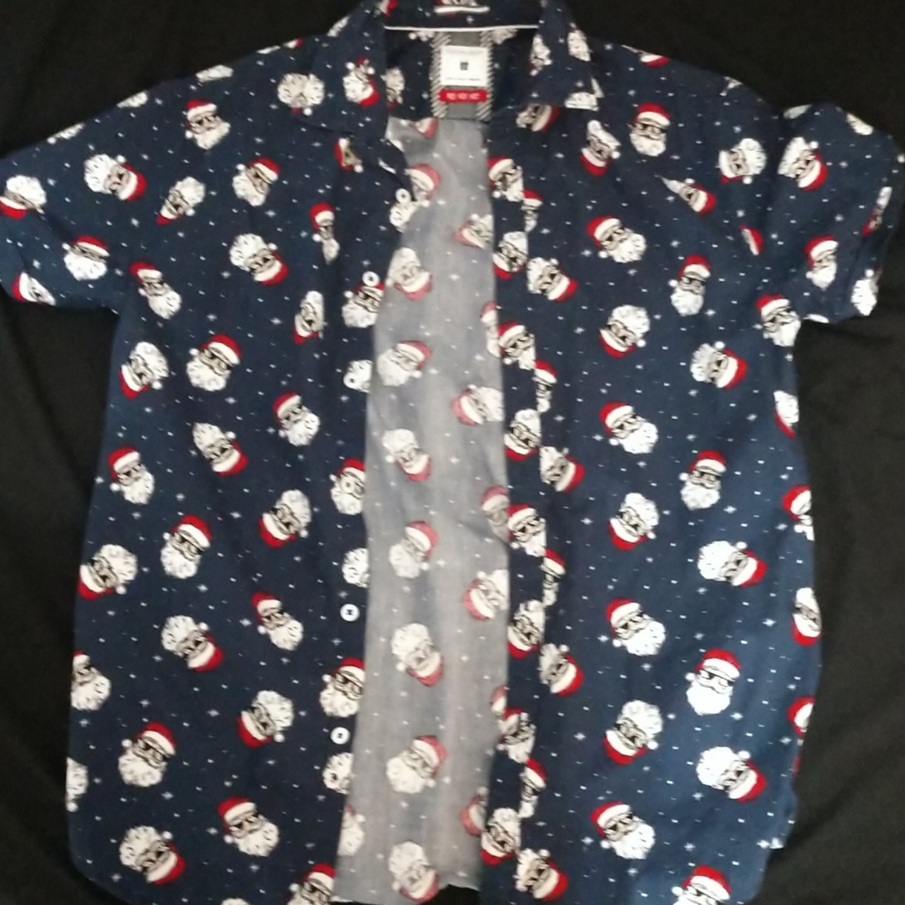 Cactus Man Christmas Button Up